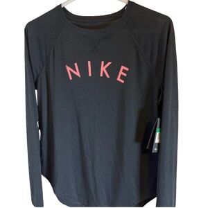 NWT Nike Dri-fit long sleeve black top